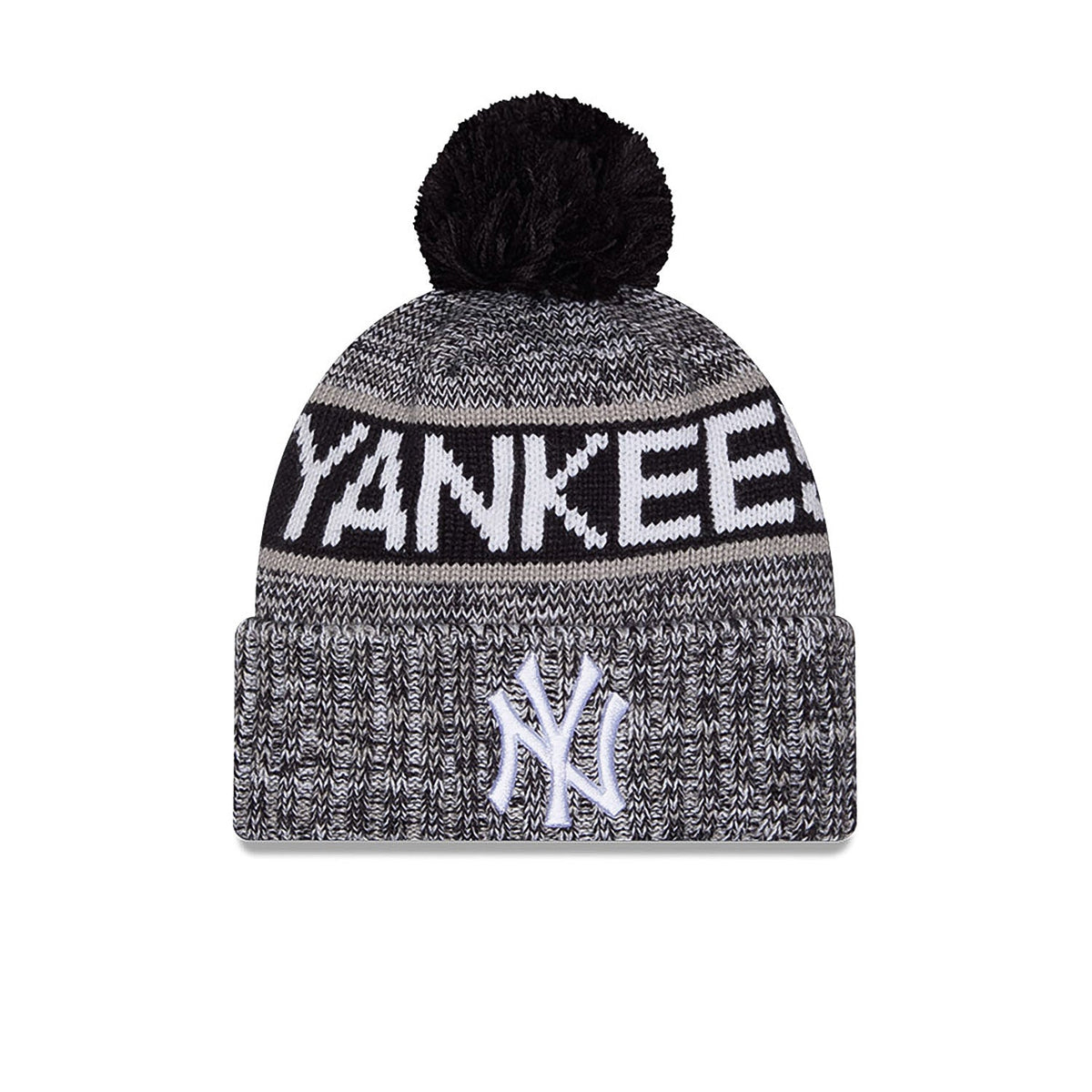 NEW ERA Authentic Yankees Knit Tri-Color OTC Pom Beanie