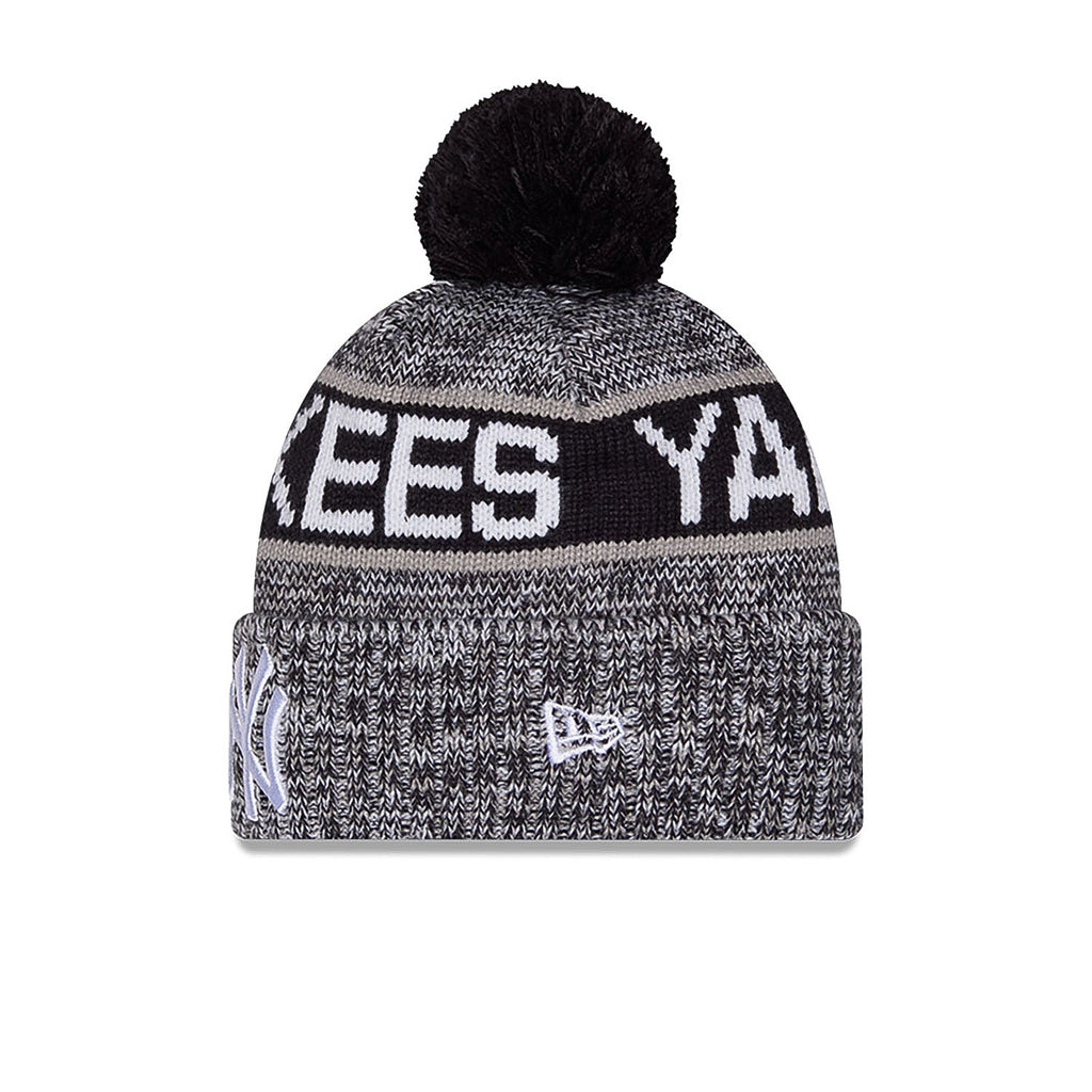 NEW ERA Authentic Yankees Knit Tri-Color OTC Pom Beanie