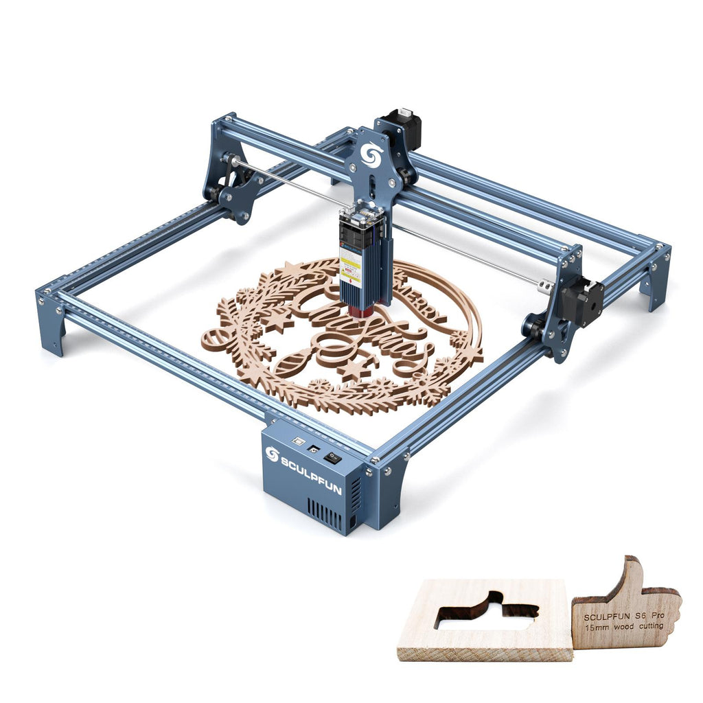 S9 5.5W Laser Engraver, 0.06mm High-Precision Laser Engraving Equipment, Supports 15mm Wood/10mm Acrylic Cutting, Suitable for Laser Engraving on Wood, Metal, Acrylic, and Leather