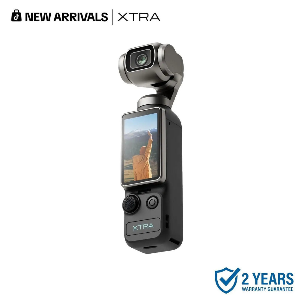 Xtra Muse Vlogging Video Recording Digital Camera, 1'' CMOS 4K/120fps, 3-Axis Handheld Stabilizer, Fast Focusing, Face/Object Tracking, Micro SD Compatible, Grab Go Portable Handycam Camcorder,sohochic
