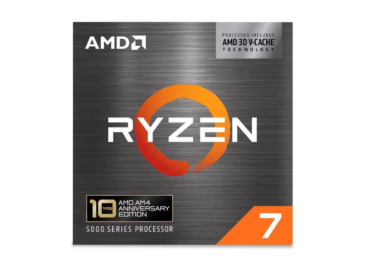 AMD Ryzen 7 5800X3D 10th Anniversary Edition - Ryzen 7 5000 Series Vermeer (Zen 3) 8-Core 3.4 GHz Socket AM4 105W Desktop CPU Processor - 100-100000651POF