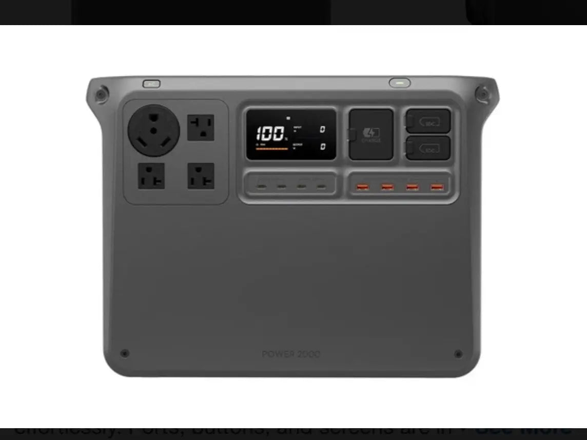Power 2000 Portable UPS Power Station, for Computers & Office Equipment, Desktop & Laptop Components Stabilization