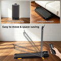 Quiet Foldable 3-in-1 Folding Treadmill Walking Pad - Compact Slim Frame Home Gym Equipment, 2-in-1 Walking & Running, Lightweight, Remote Control, Mobility Wheels, LED Display, Safety Handrail, Safety Key, Incline, Installation-Free, Treadmills f...