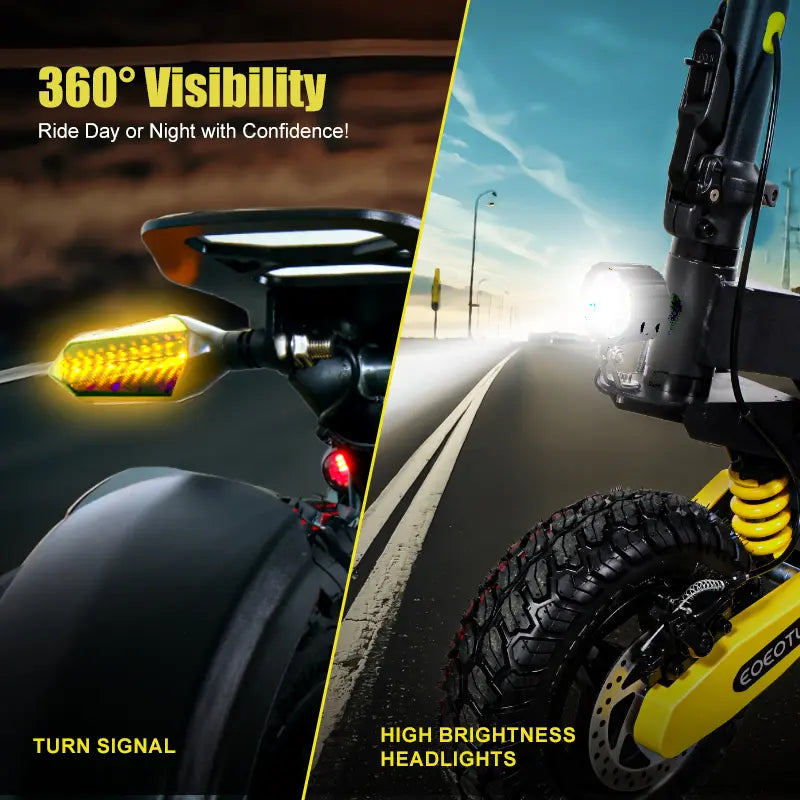 EOEOTWO All Terrain High Performance Dual Motor Aluminum Alloy Motorized Scooter for Adults, 1200W, 30MPH Speed, 20/40Miles Range, 3-Second Folding, 330LBs Load Capacity, Dual Shock Absorption, Cool Gadgets, Cool Outdoor Stuff, Outdoor Stuff for A...