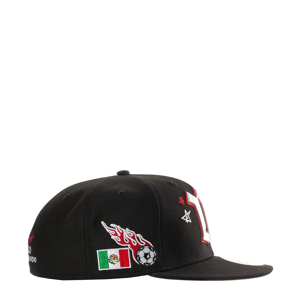 NEW ERA Premium Mexico "M" Flaming Soccer Ball Side Patch 5950