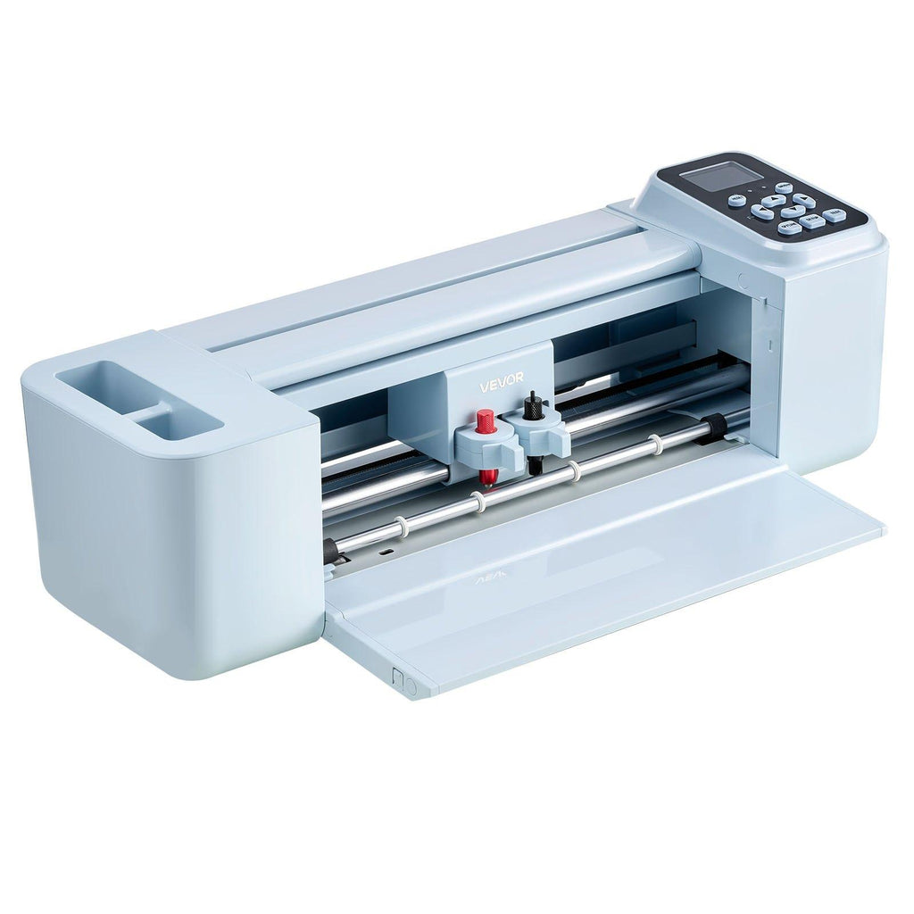 VEVOR 12 in Vinyl Cutting Machine, Button & Screen Controlled with Materials & Tool Kit, 5000+ Built-in Design Resources, Compatible with Mac, Windows, Android & iOS, DIY for All Scenes Home Crafts Cutter, Wireless, Buttons+Screen,sohochic