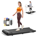 Merach Under Desk Treadmill, 2-in-1 Walking Pad for Walking and Jogging 2.5HP Low-Noise Treadmill with Remote Control Lanyard 265lbs Weight Capacity Home Exercise Equipment Home Gym Equipment BackToSchool
