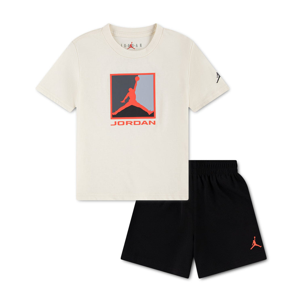 JORDAN Block Logo Mesh Short Set - Toddler