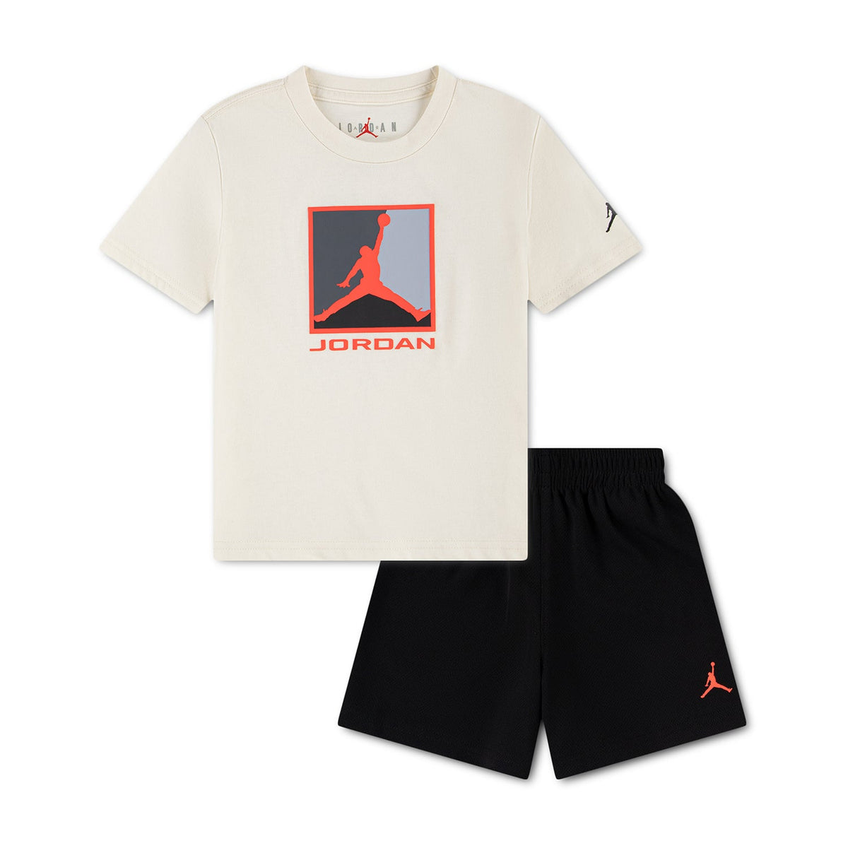 JORDAN Block Logo Mesh Short Set - Toddler