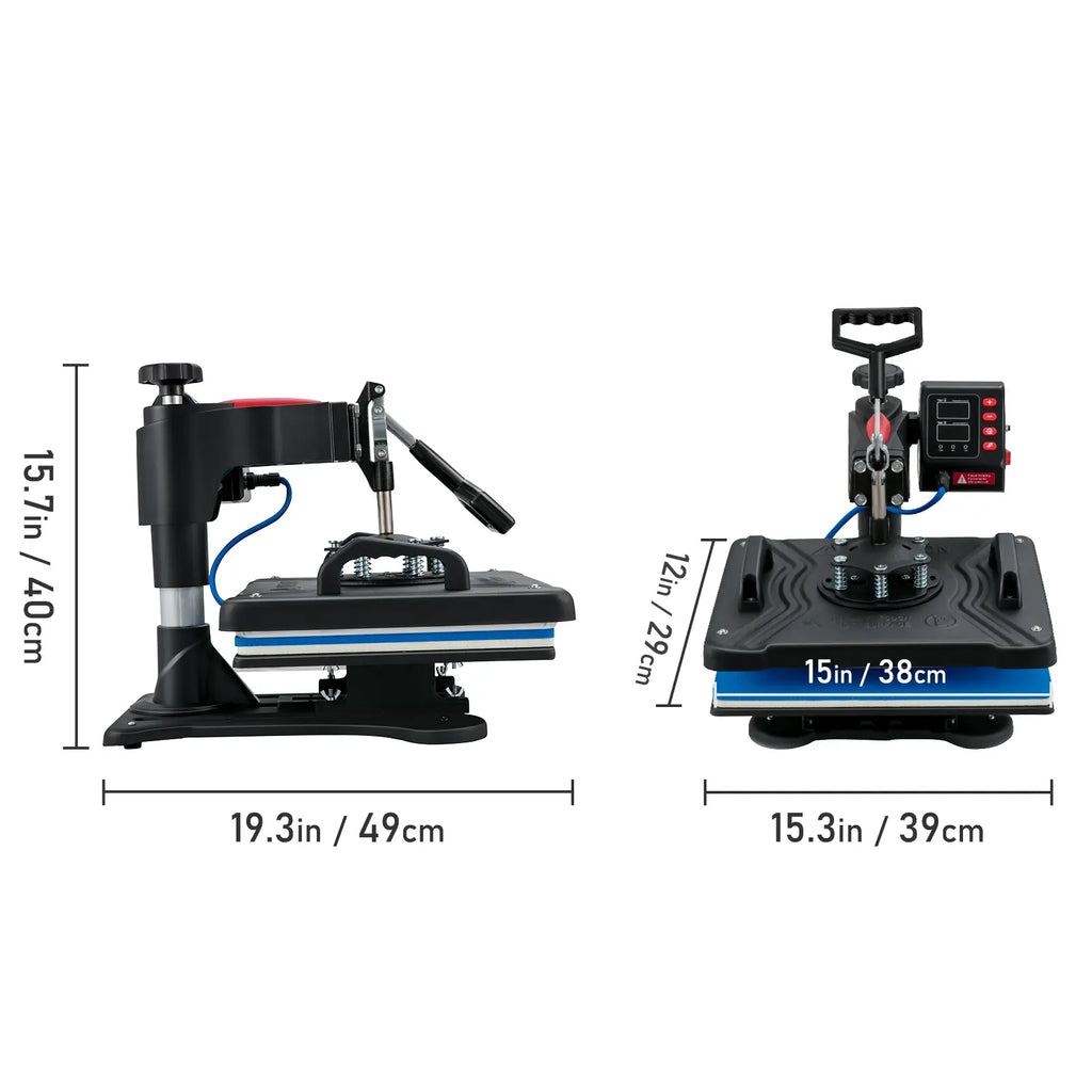 【toolupgrade】VEVOR Heat Press 5 in 1 Heat Press 12x15 Machine MachineDigital Precise Temperature ControlClamshell Sublimation Transfer Printer Fast Heat-upVinyl Heat Press for Mug Cup T-Shirt Plate900W