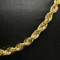 10K Laser Cut 2.2MM 16-Inch Rope Chain