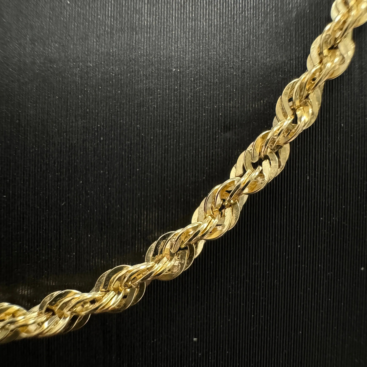 10K Laser Cut 2.2MM 16-Inch Rope Chain