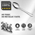 36PCS Elegant Dominion-Style Stainless Steel Cutlery Set - Smooth Polished Long Handle Dinner Spoons, Stainless Steel Resists Daily Wear, Dishwasher Safe for Home, Banquets, Hotel Serving Needs