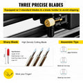 VEVOR 34-Inch Vinyl Cutter Bundle - LCD Display Plotter Cutter with Signmaster Software, Manual Printing Capability, Supplies & Tools for Art Stickers, Self Adhesive Stickers, Balloons & Helmets,toolupgrade