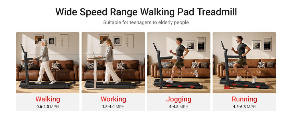 Umay Walking treadmill Pad, 3 in 1 Under Desk Treadmill with Remote Control,Portable Treadmills for Home Office, Home Fitness Machine walking pad walking pad