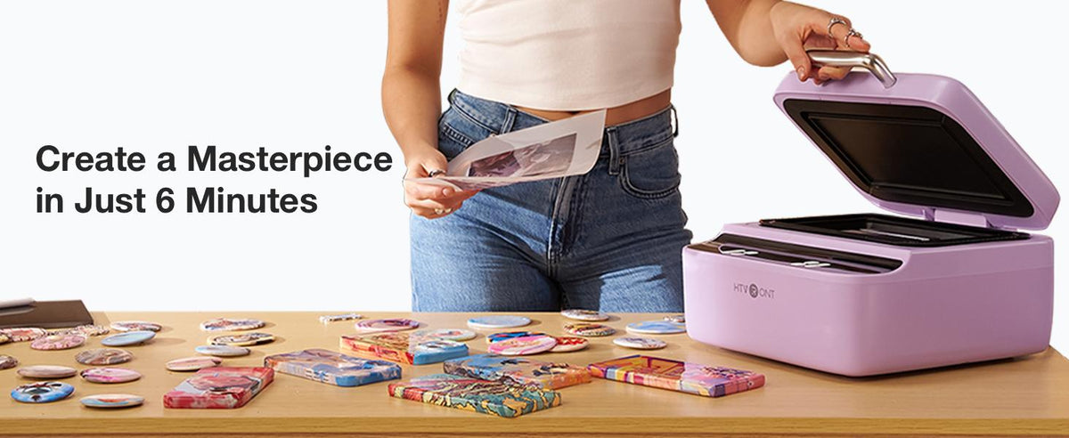【DealsForYouDays】HTVRONT H17 Vacuum Heat Press Machine for Custom Smartphone Casing, 3D Flawless Transfer Accessory with Purple Single Mold-iPhone, Blue Dual Template-Android & iPhone, Sublimation Film, Phone-Specific Templates