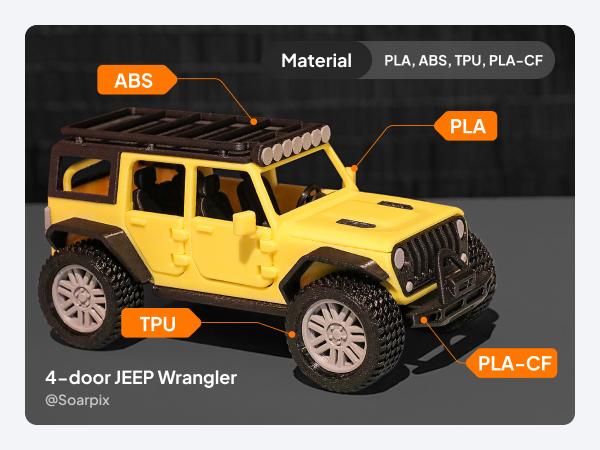 ELEGOO Centauri Carbon 2 Combo 3D FDM Printer - 3D Printer with Fully Auto Leveling, 500mm/s Fast Printing, CoreXY Structure, 256x256mm Large Build Area, Multicolor Capability, Beginner-Friendly for Family Use, 4 Colors-Centauri Carbon 2 Combo, Mu...