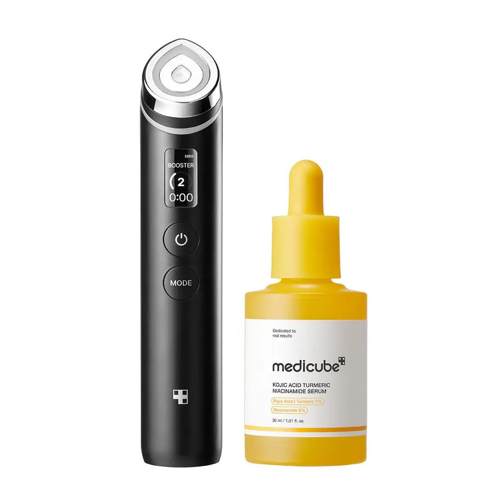 [medicube] 310M K-beauty PDRN Spot Care SET ㅣBooster Pro K-beauty Viral Glass Glow Device + Salmon PDRN Pink Peptide Serum