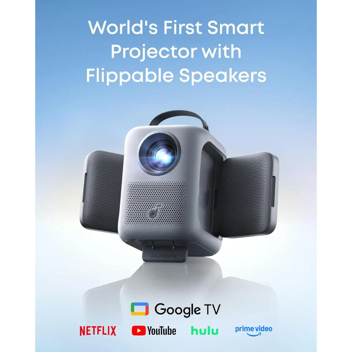 Nebula P1i Portable Projector with WiFi and Bluetooth by soundcore, Flippable Design, 1080P FHD, 380 ANSI Lumens, Auto Focus/Keystone, All-Glass Lens, Built-in Speaker #tiktokshopsummersale