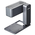 【Fallpicks】Portable 5W Output Fiber Laser Engraver, 600 mm/s High Speed, 455 nm Wavelength, Base Detachable Handheld Machine for Laser Engraving Design, Compact Folding Design, 455Nm Blue Laser