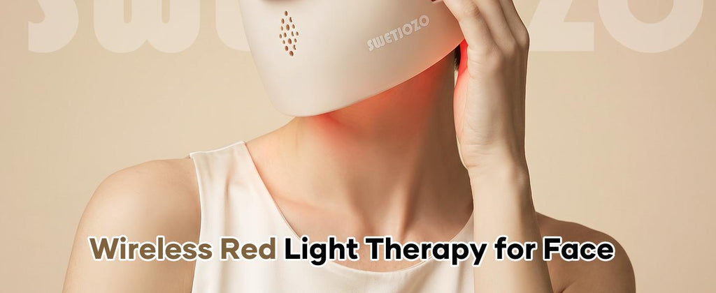 3D LED Face Mask Light Therapy, Cordless Red Light Therapy Mask for Face with Remote, 9 Modes, 630nm Red 850nm Near Infrared Blue Green Light, USB-C Rechargeable Skincare Device
