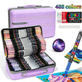 488 Color Marker Gift Box, Handheld Storage Case, Flexible Soft Tip, High Saturation DIY Art Brushes, Perfect for Creative Projects