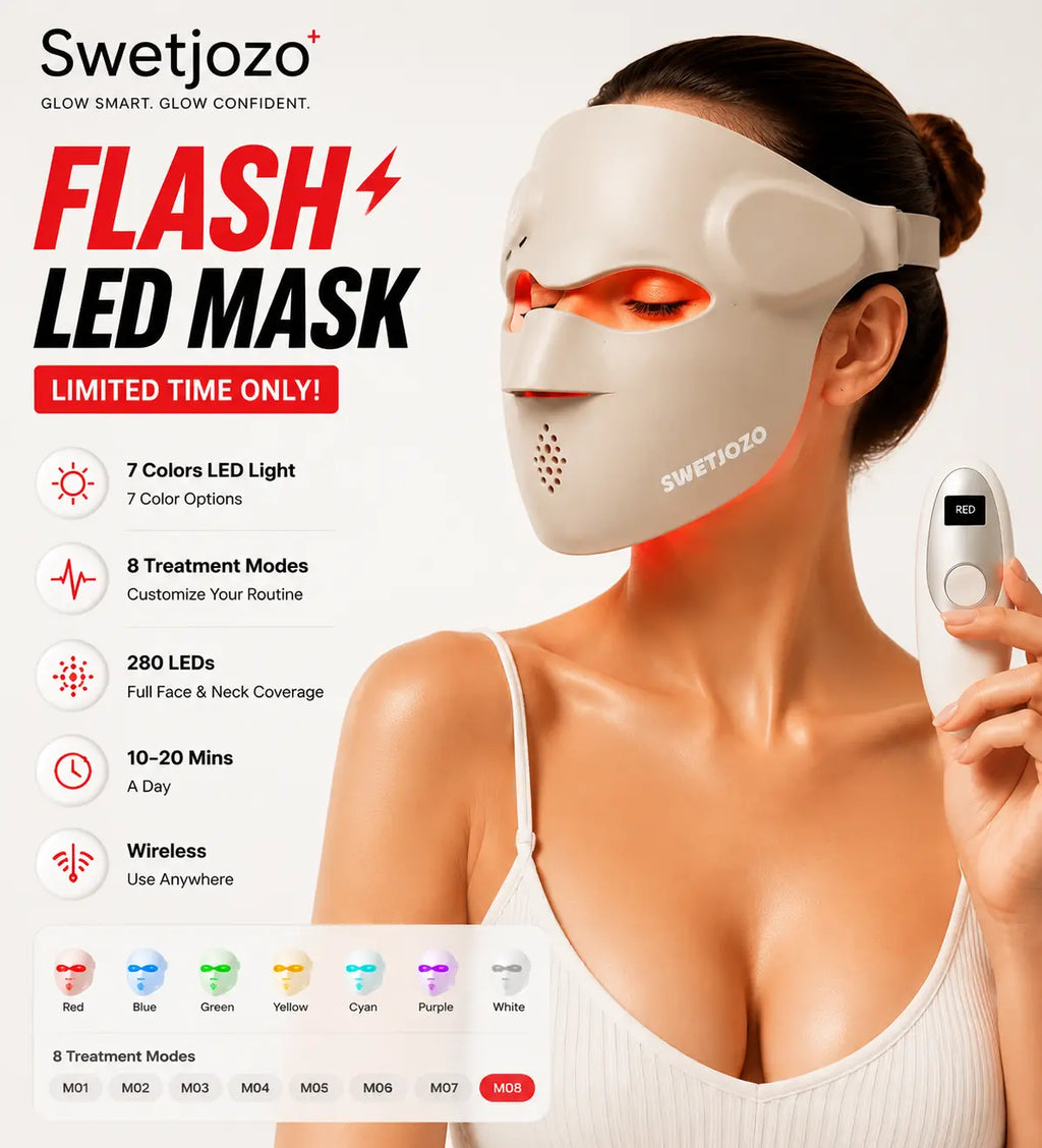 3D LED Face Mask Light Therapy, Cordless Red Light Therapy Mask for Face with Remote, 9 Modes, 630nm Red 850nm Near Infrared Blue Green Light, USB-C Rechargeable Skincare Device
