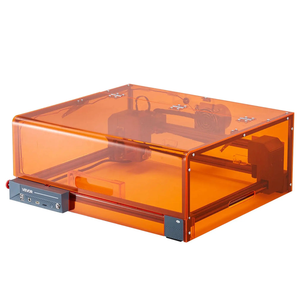 VEVOR 20W Laser Engraver & Cutter with Enclosure Safe, 11.8x11.8in Working Area, 7000mm/min Fast Engravings, Smooth Edges, Supports Apps, for Wood Leather Glass Certain Metal Pet Supplies,sohochic