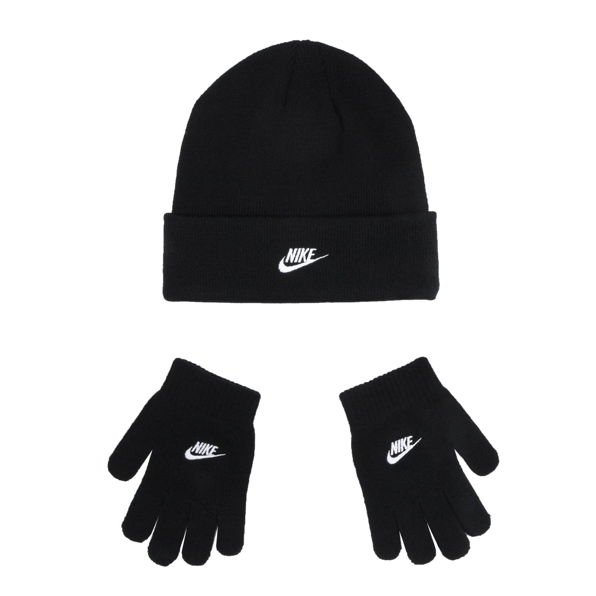 NIKE Official Youth Futura Beanie & Glove Set