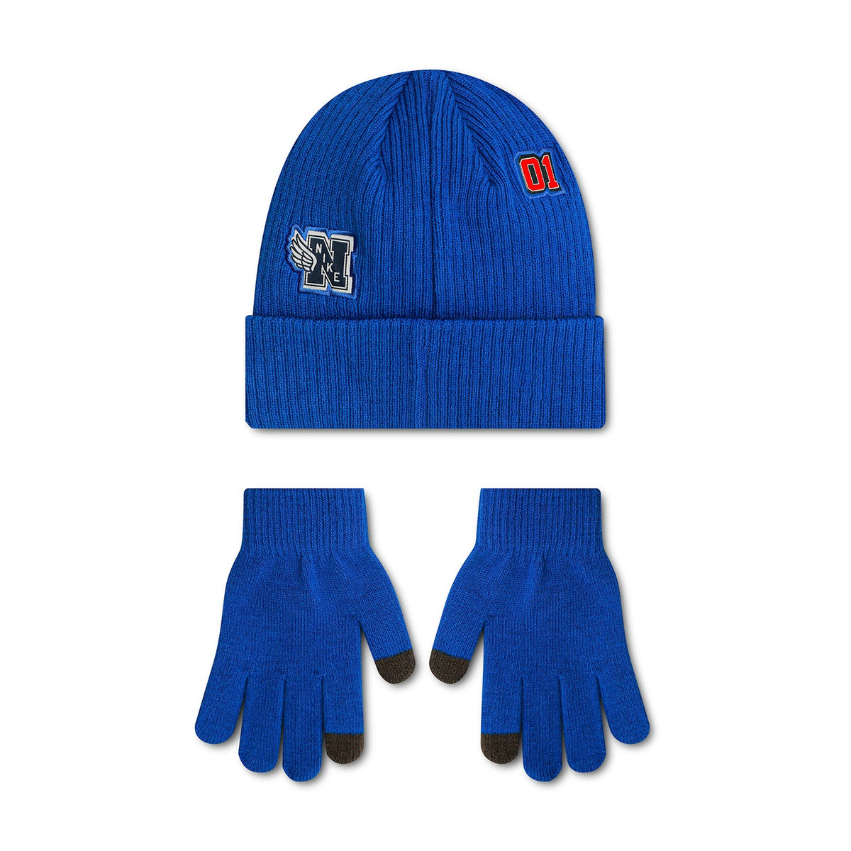 NIKE Classic Youth Multisport Peak Beanie & Glove Set