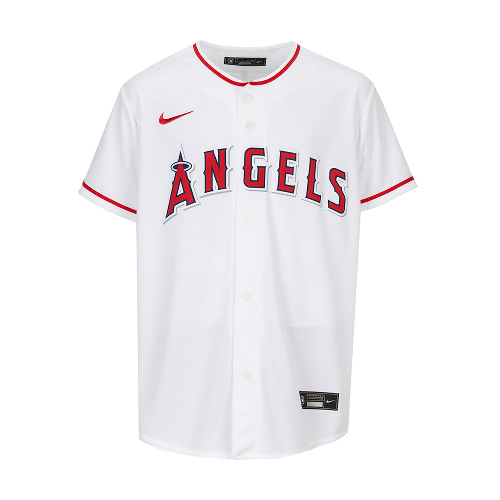 NIKE Authentic Angels Baseline Home Jersey - Youth