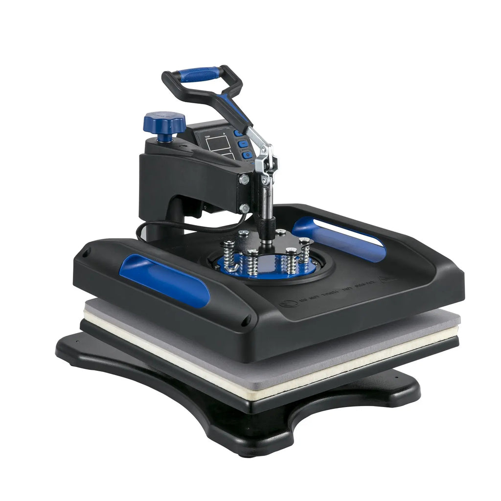 【toolupgrade】VEVOR Heat Press Machine 15 x 15 Inch 8 in 1 Heat Press 800W Sublimation Machine 360° Rotation Swing Away 8 in 1 Shirt Printing Machine Dual-Tube Heating for DIY T-Shirts Cap & Mugs Blue