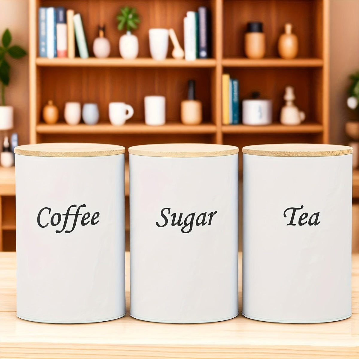 3-Piece Set Of Metal Round Cans, Stainless Steel Canister, Stainless Steel Containers, Coffee Storage Canisters For Tea, Coffee, Sugar, Reusable, Suitable For Kitchens, Offices, Multi-Purpose Storage