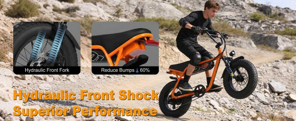 ESKUTE V101 Moped Style Fat Tire Electric Bike for Adults Youth, 1500W All-Terrain E-Bike, 28MPH, 48V 13Ah Removable Battery, Up to 60-Mi Range (PAS 1), 330lbs Capacity, NFC Unlock, Back to School Haul Birthday Graduation Cool Outdoor Stuff