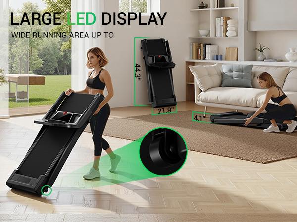 Umay Treadmill with Handrails and Incline, 16% Slope Adjustment, Home Fitness Walking Machine, 300 lbs Weight Capacity，Summer wins