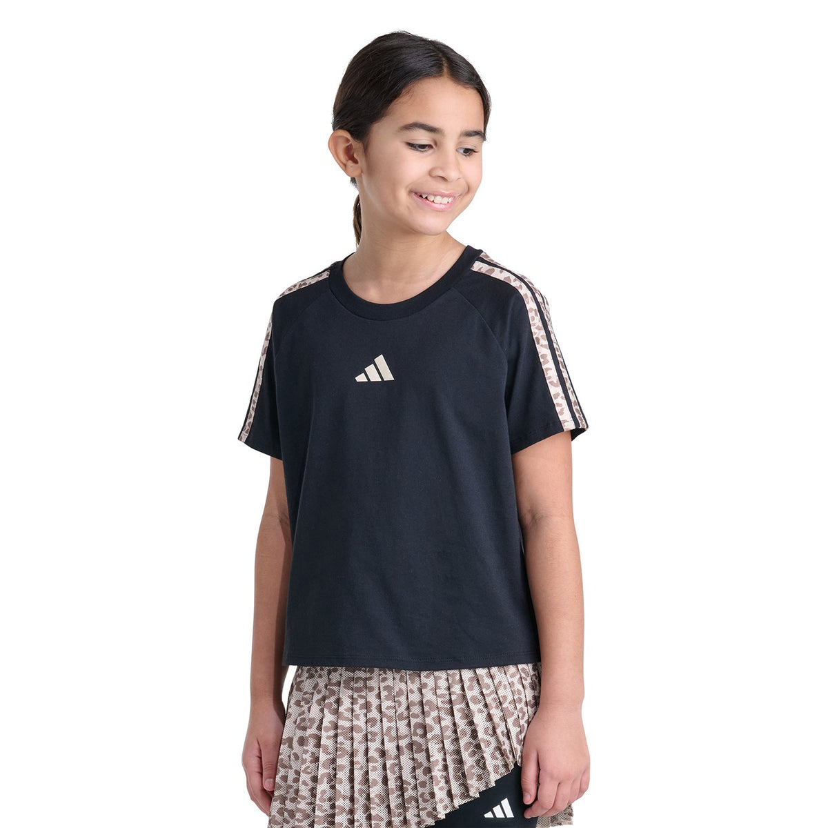 ADIDAS AOP 3-Stripe Raglan Tee - Youth