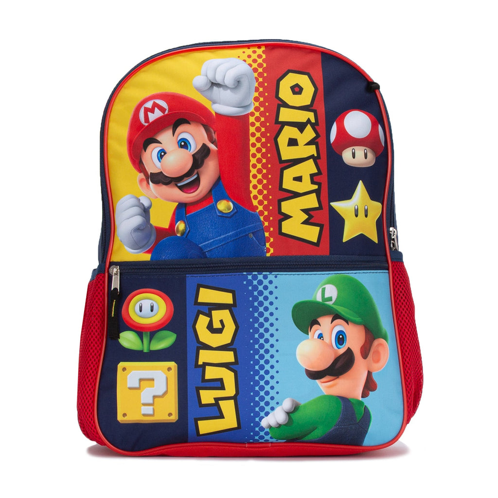 CHARACTER 5 PC Mario and Luigi Backpack Lunch Set
