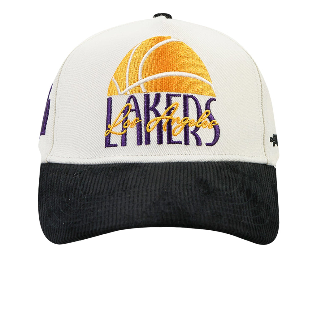 PRO STANDARD Lakers Original Players Wool Blend Pro Pinch Strapback