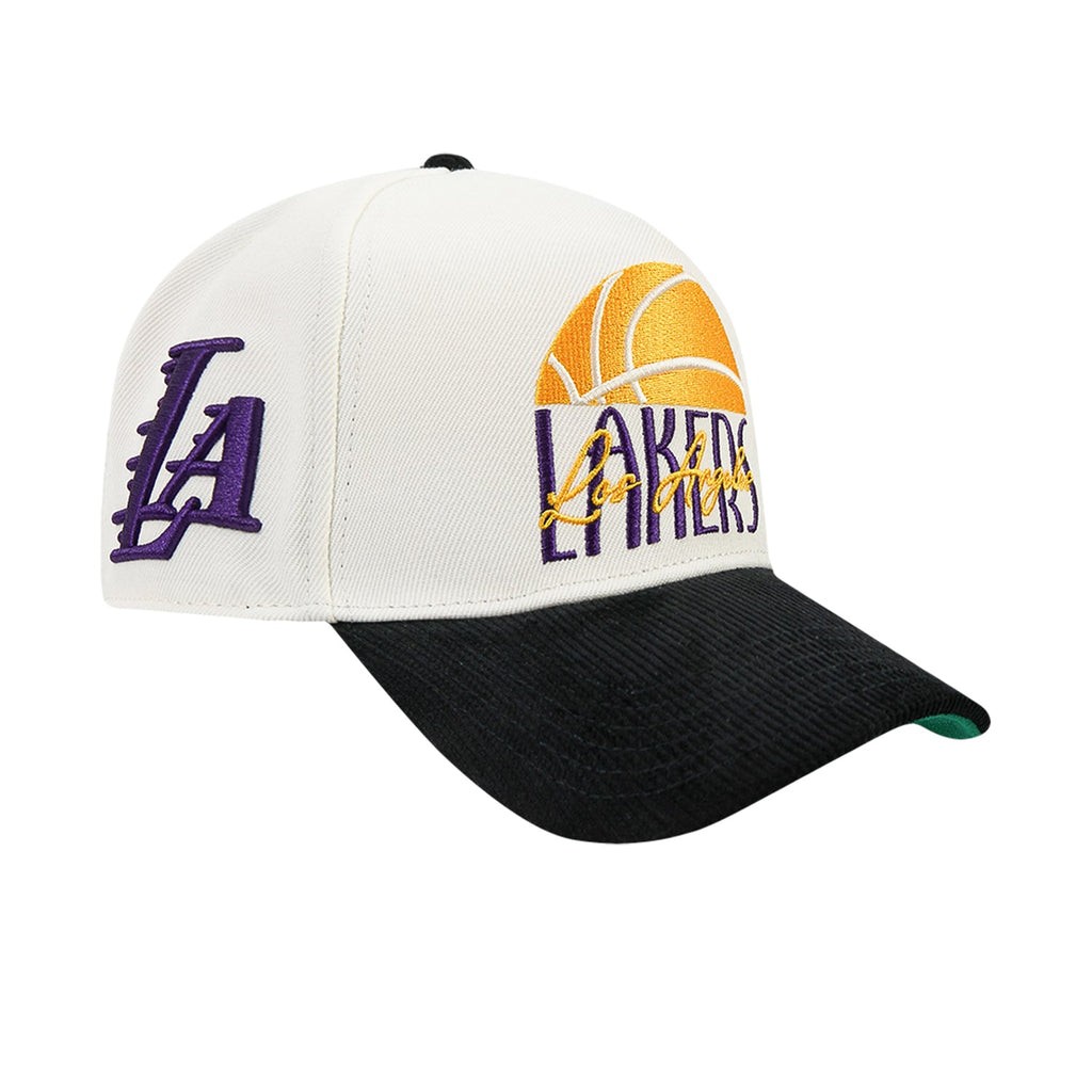 PRO STANDARD Lakers Original Players Wool Blend Pro Pinch Strapback