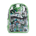 CHARACTER Classic 2 PC Clear Minecraft Backpack Pouch Set