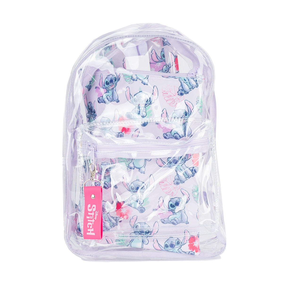 CHARACTER 2 PC Stitch Clear Backpack & Pouch Set