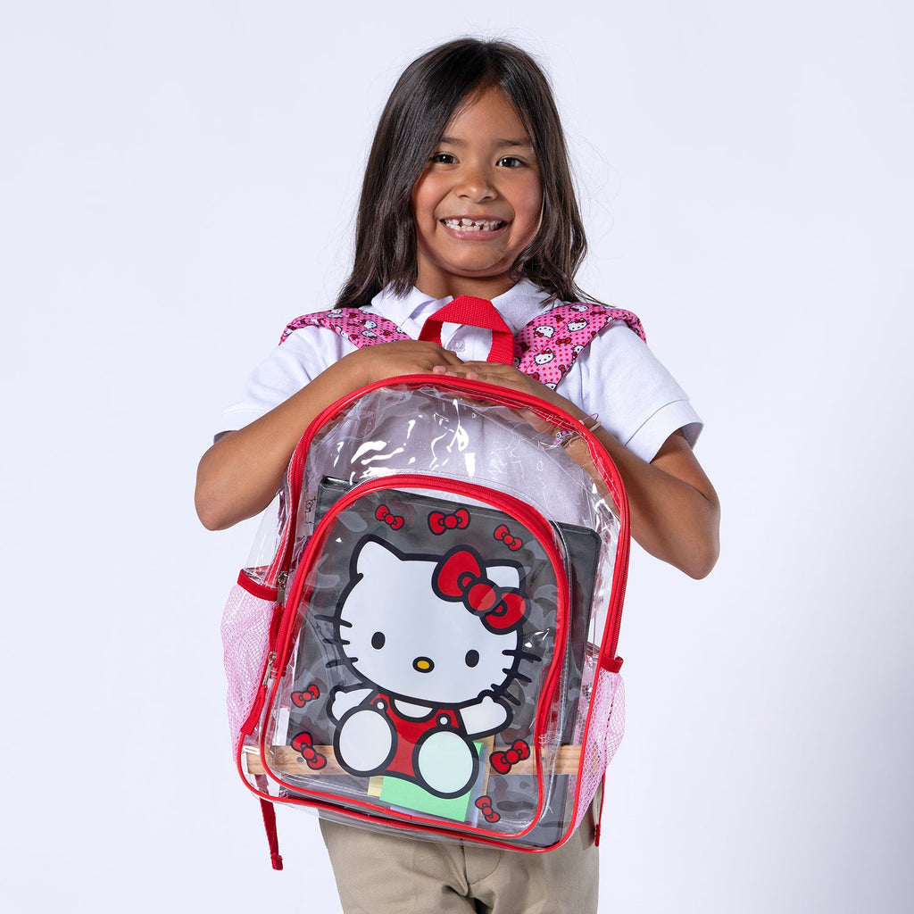 CHARACTER Clear Hello Kitty Backpack