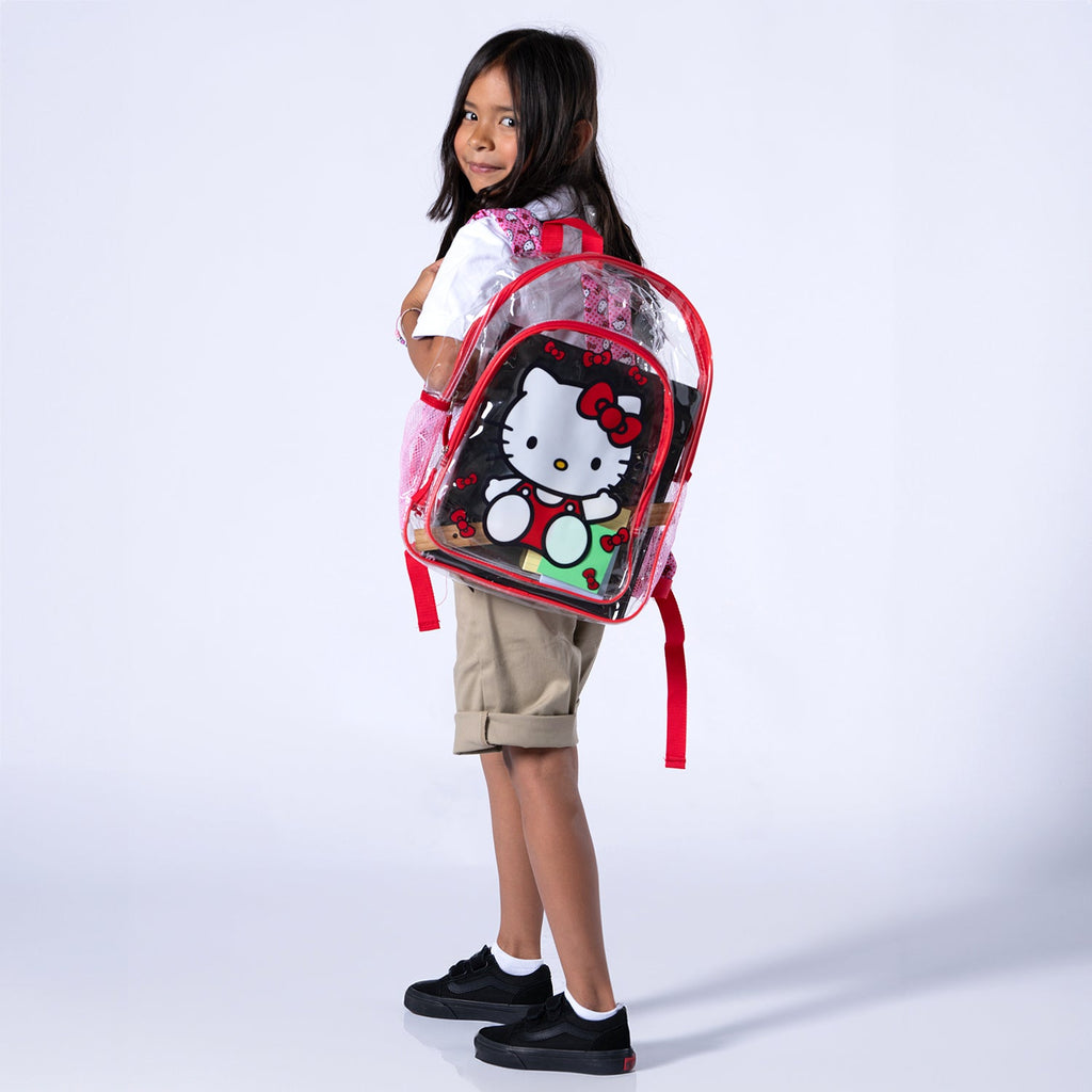 CHARACTER Clear Hello Kitty Backpack