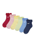 NIKE 6 Pack X-Small Ruffle Ankle Sock