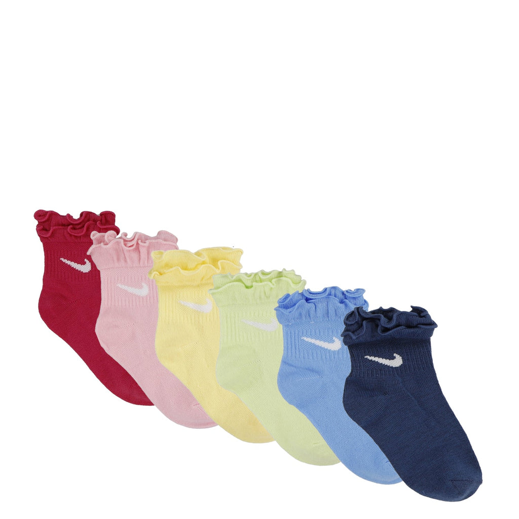 NIKE 6 Pack X-Small Ruffle Ankle Sock