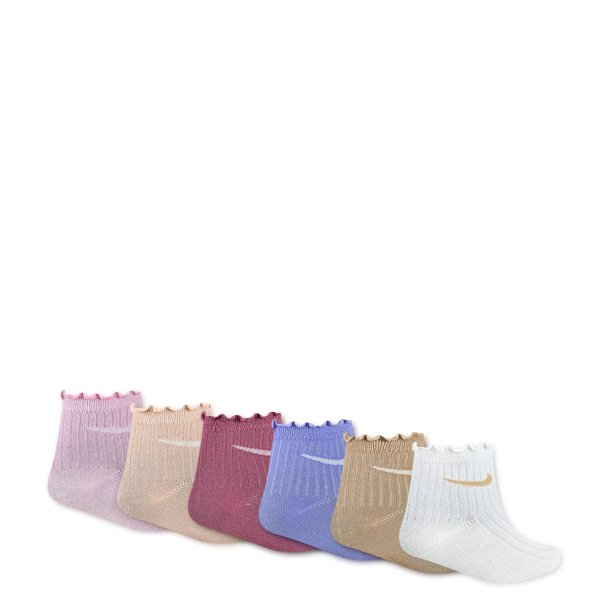 NIKE 6 Pack XXS Lettuce Welt Ankle Sock