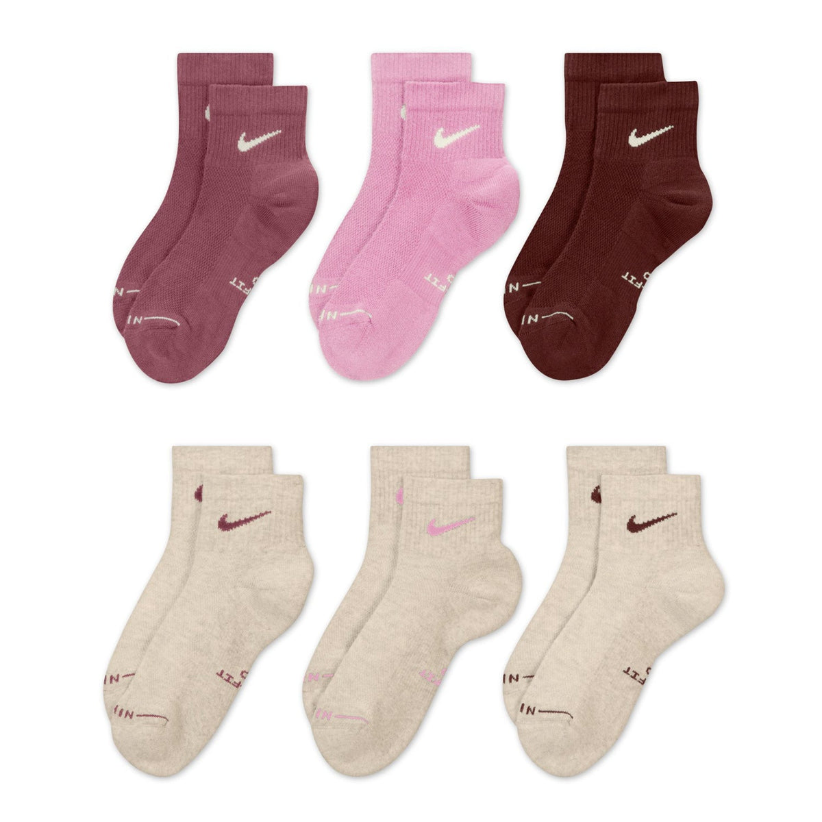 NIKE 6 Pack Everyday Elevated Quarter