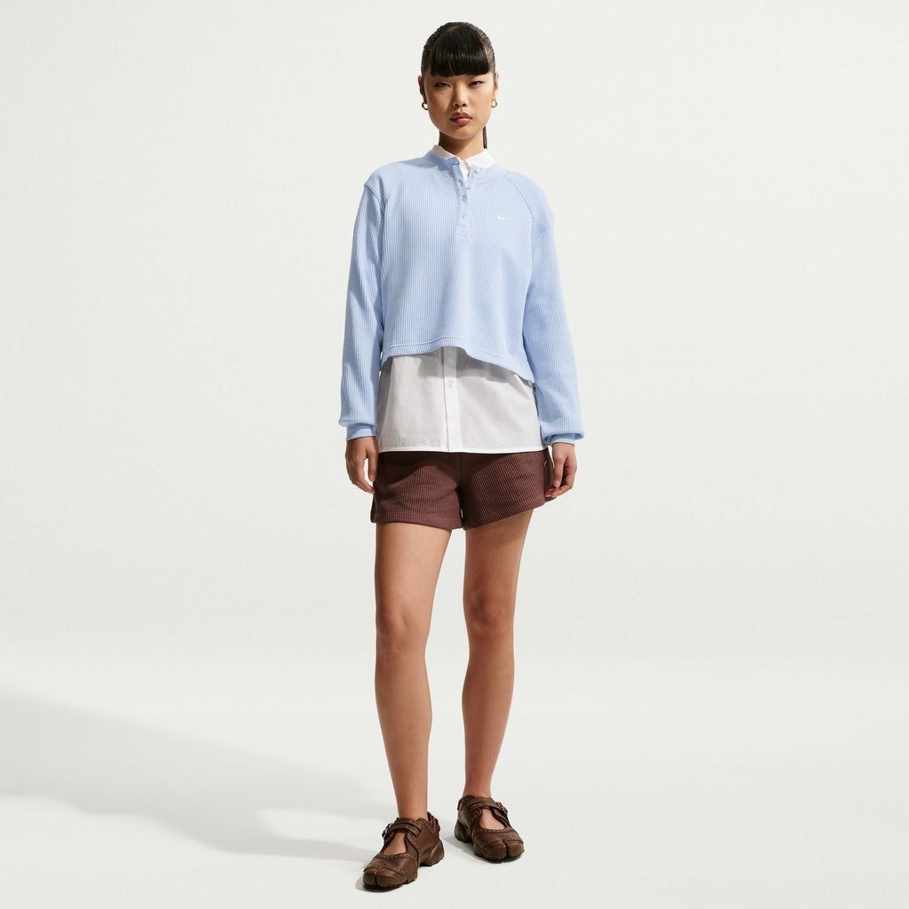 NIKE Chill Knit Waffle LS Top - Womens
