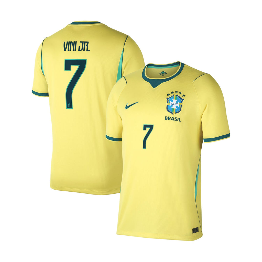 NIKE Brazil 26/27 Vini Jr. #7 Replica Home Jersey - Mens