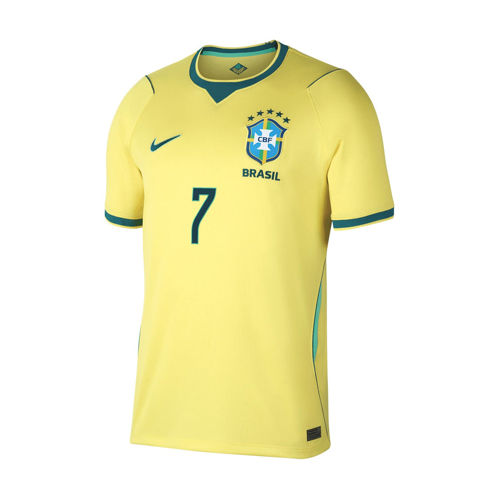 NIKE Brazil 26/27 Vini Jr. #7 Replica Home Jersey - Mens